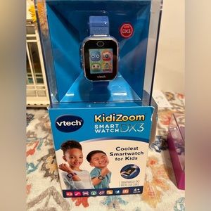VTech KidiZoom Smartwatch DX3. It’s Blue and I also have a pink one.